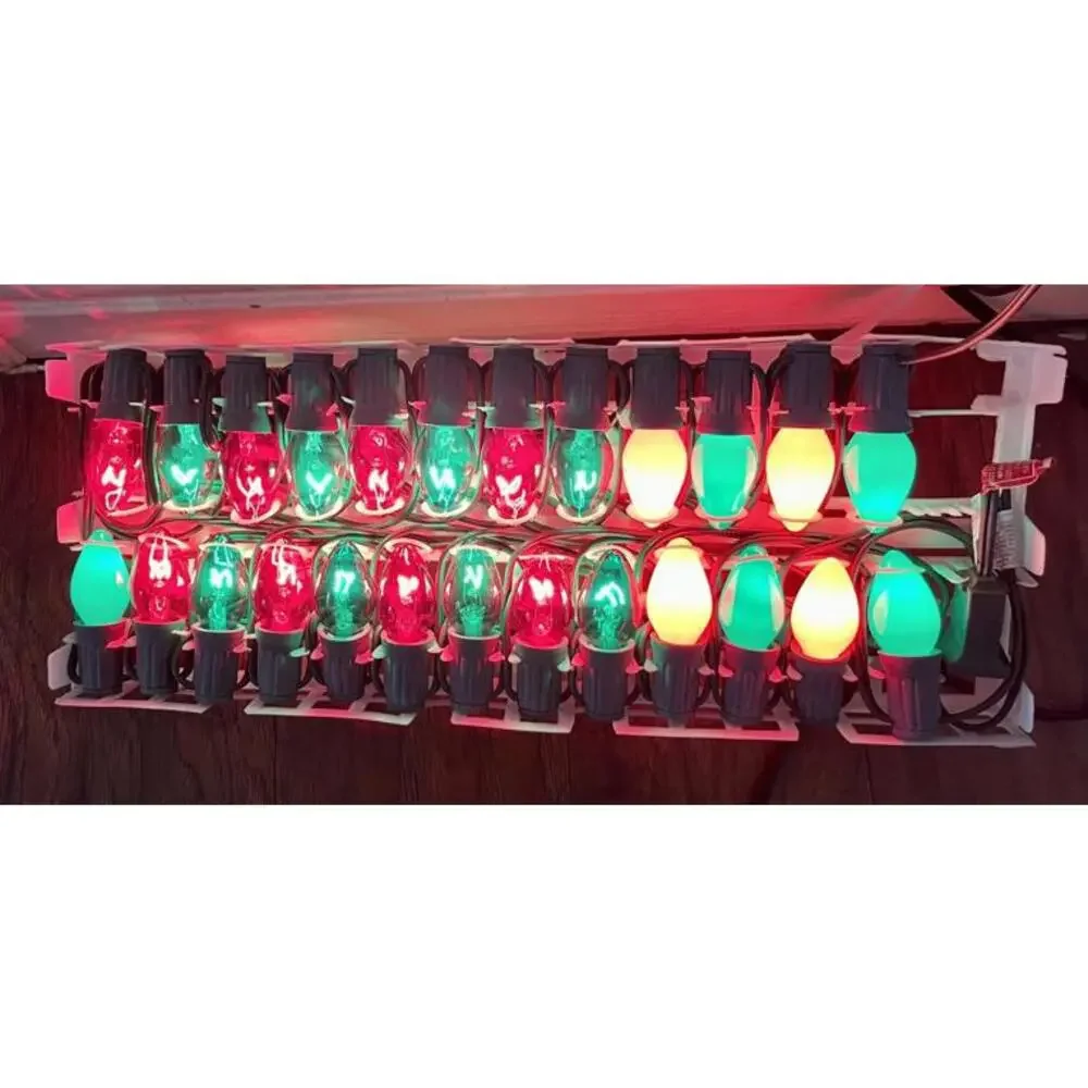 Vintage KMart Christmas Light Set ~ 6 Boxes Indoor/Outdoor String Together ~ NOP